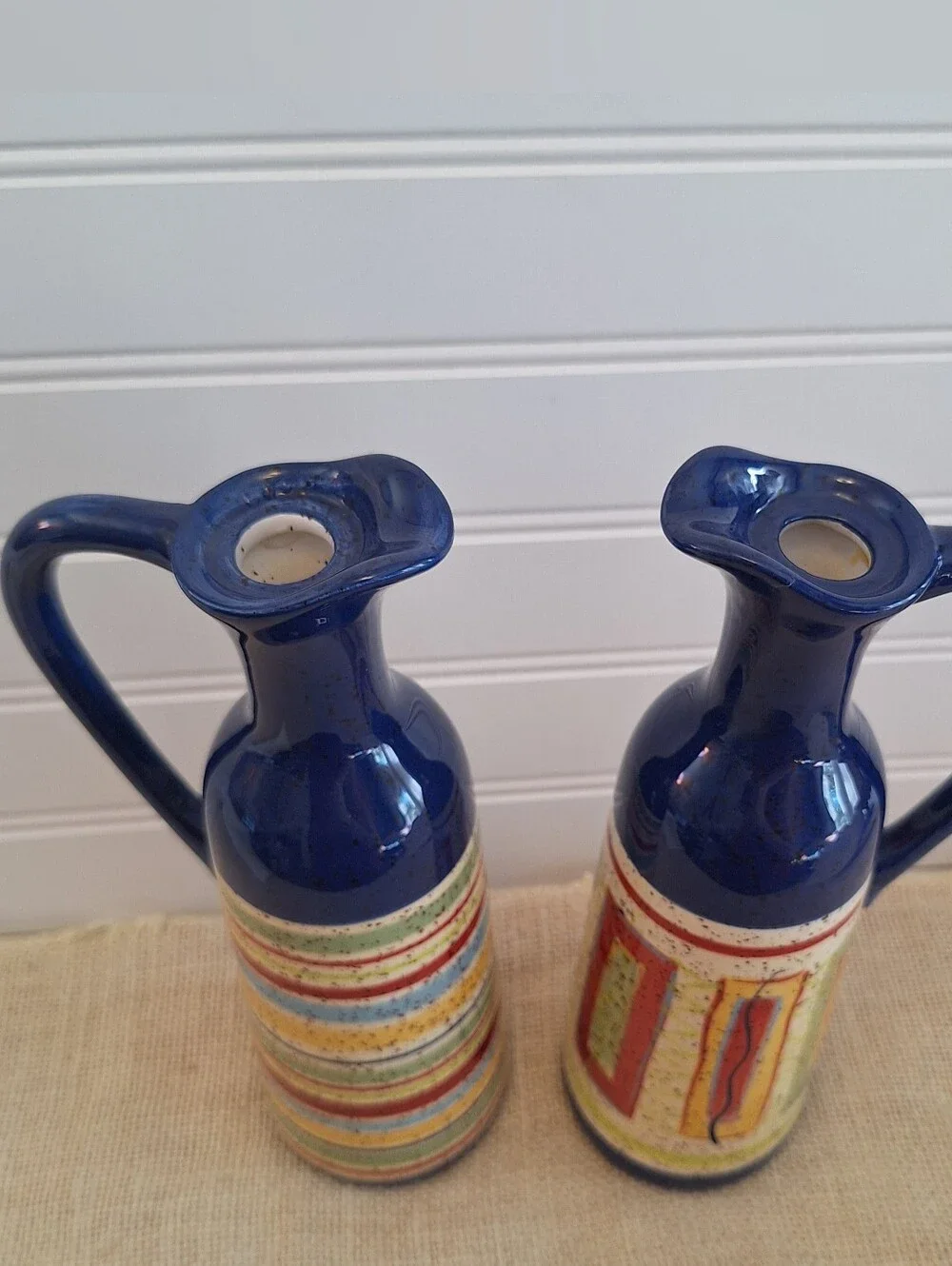 Discontinued Pfaltzgraff Sedona Cruet Oil Vinegar Set